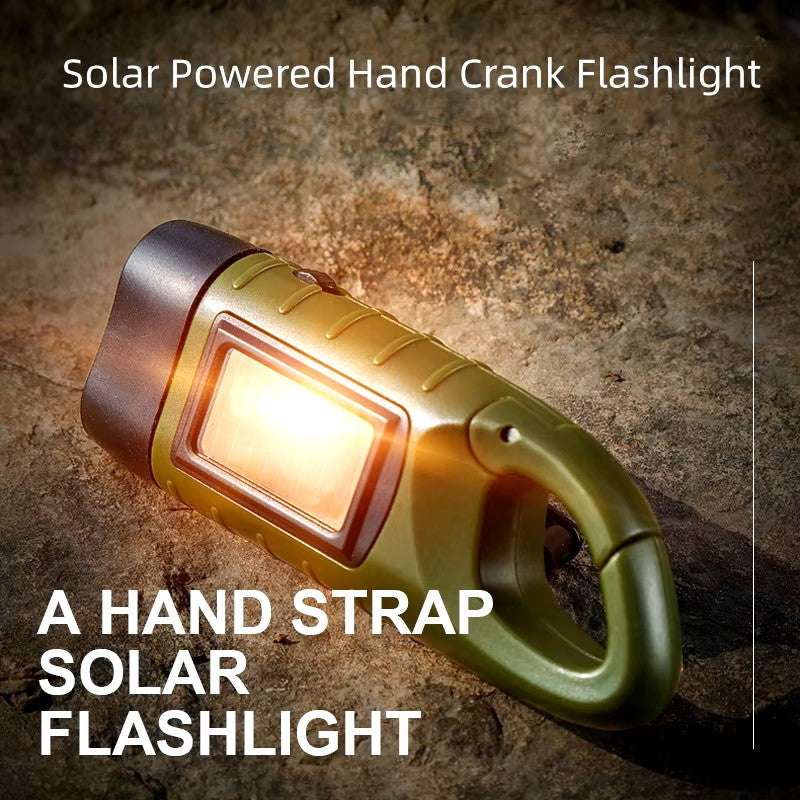 Hand Crank Solar Powered Flashlight